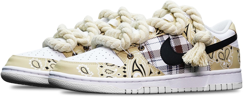 나이키 덩크 로우 '페이즐리 플래드' (커스텀) DH9765-100(TeamT-麻花鞋带米白S-BOX) Lookbook 나이키 덩크 로우 '페이즐리 플래드' (커스텀) DH9765-100(TeamT-麻花鞋带米白S-BOX)