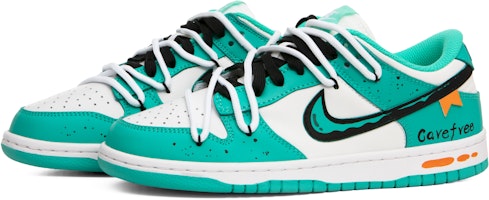 【定製球鞋】Nike Dunk Low 青染 塗鴉 手繪 潮流 復古 多巴胺 潑墨 防滑耐磨 低筒 板鞋 男款 青綠色 Lookbook 【定製球鞋】Nike Dunk Low 青染 塗鴉 手繪 潮流 復古 多巴胺 潑墨 防滑耐磨 低筒 板鞋 男款 青綠色