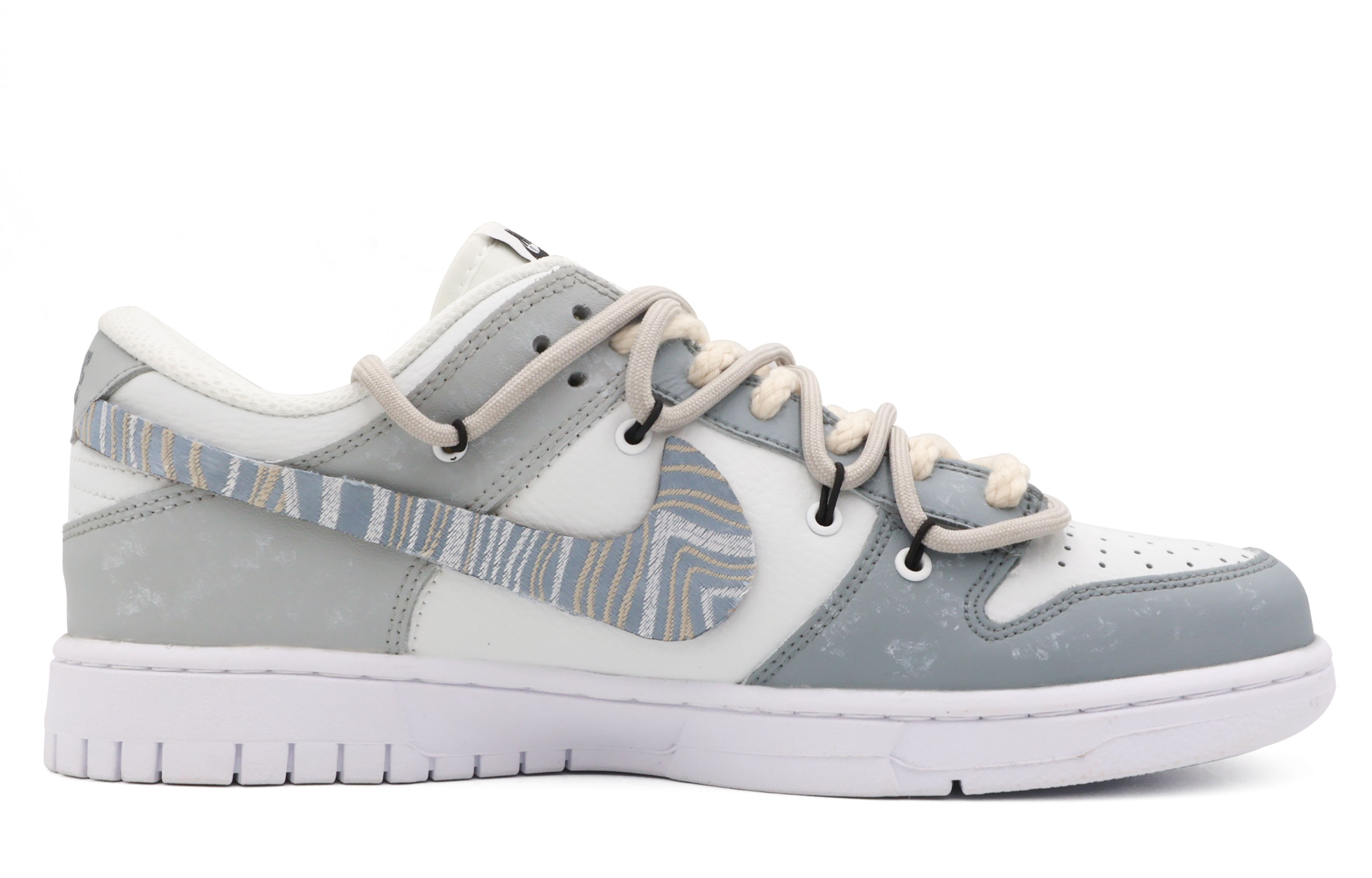 Order 나이키 덩크 로우 '황혼의 회색'(커스텀) DJ6188-101(Team53-男款清影S-BOX)