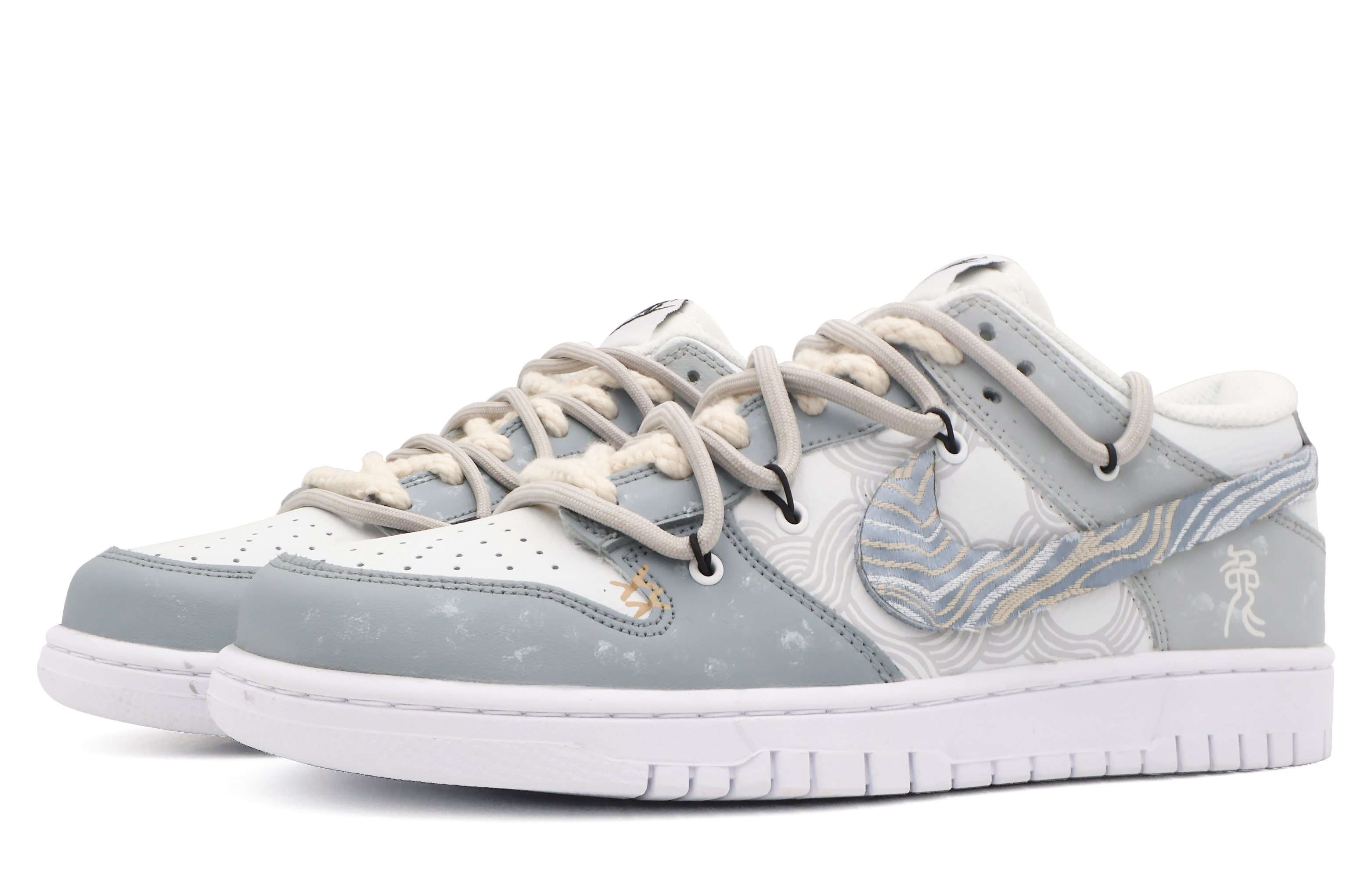 Lookbook 나이키 덩크 로우 '황혼의 회색'(커스텀) DJ6188-101(Team53-男款清影S-BOX)