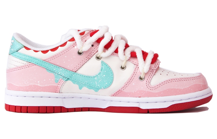 Order [Kasut Custom] Nike Dunk Low 'University Red Splatter' CW1590-600(TeamJ-情人节限定主题粉色女款)