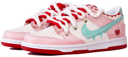 ナイキ ダンク low 赤飛沫カスタム (Nike Dunk Low Aka Hishimatsu Kasutamu) CW1590-600(TeamJ-情人节限定主题粉色女款) Lookbook ナイキ ダンク low 赤飛沫カスタム (Nike Dunk Low Aka Hishimatsu Kasutamu) CW1590-600(TeamJ-情人节限定主题粉色女款)