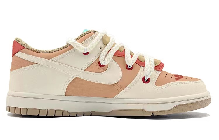 Order 나이키 덩크 로우 '발렌타인 베이지' (커스텀) DX6063-131(TeamK-橘子曲奇)