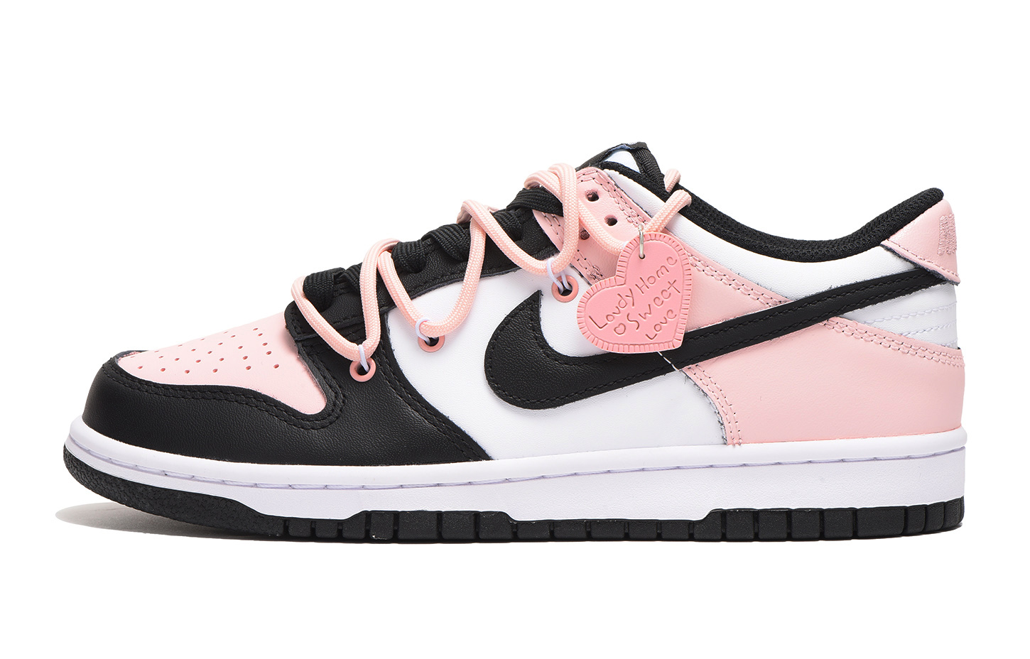 Buy [定制鞋] 耐克Dunk低帮'情人节黑粉' CW1590-100(Team59-女款黑粉SBOX)