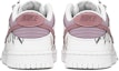 Shop 【定制球鞋】Nike Dunk Low 情人節禮盒 解構 蝴蝶 絲綢 低幫 板鞋 GS 粉白