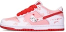 Order 나이키 덩크 로우 '발렌타인 고양이 발' (커스텀) DD1391-600(TeamE-男款猫爪白粉红)