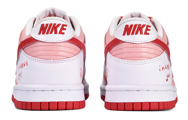 Purchase [Kasut Custom] Nike Dunk Low 'Hari Valentine Cetakan Tapak Kucing' DD1391-600(TeamE-男款猫爪白粉红)