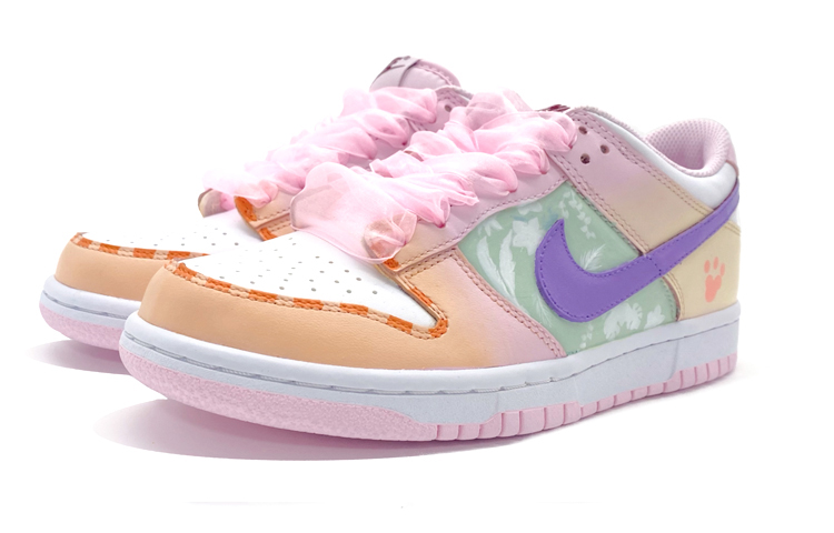 Lookbook [Kasut Custom] Nike Dunk Low 'Valentine's Day Christmas Macaron' CW1590-601(Team-柒女圣诞马卡龙)