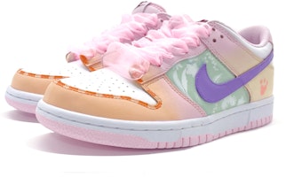 【定製球鞋】Nike Dunk Low 情人節 聖誕馬卡龍 低筒 運動鞋 GS 紫色粉橙漸變 Lookbook 【定製球鞋】Nike Dunk Low 情人節 聖誕馬卡龍 低筒 運動鞋 GS 紫色粉橙漸變
