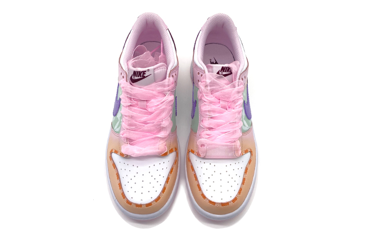 Shop [Kasut Custom] Nike Dunk Low 'Valentine's Day Christmas Macaron' CW1590-601(Team-柒女圣诞马卡龙)
