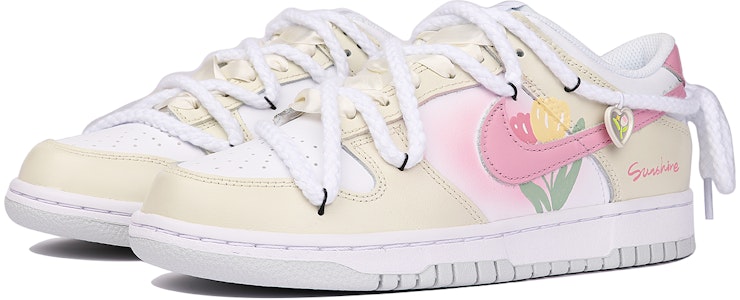 【定制鞋款】耐克Dunk Low 情人节奶油粉色 DH9765-102(TeamThree-花季恋语SBOX) Lookbook 【定制鞋款】耐克Dunk Low 情人节奶油粉色 DH9765-102(TeamThree-花季恋语SBOX)