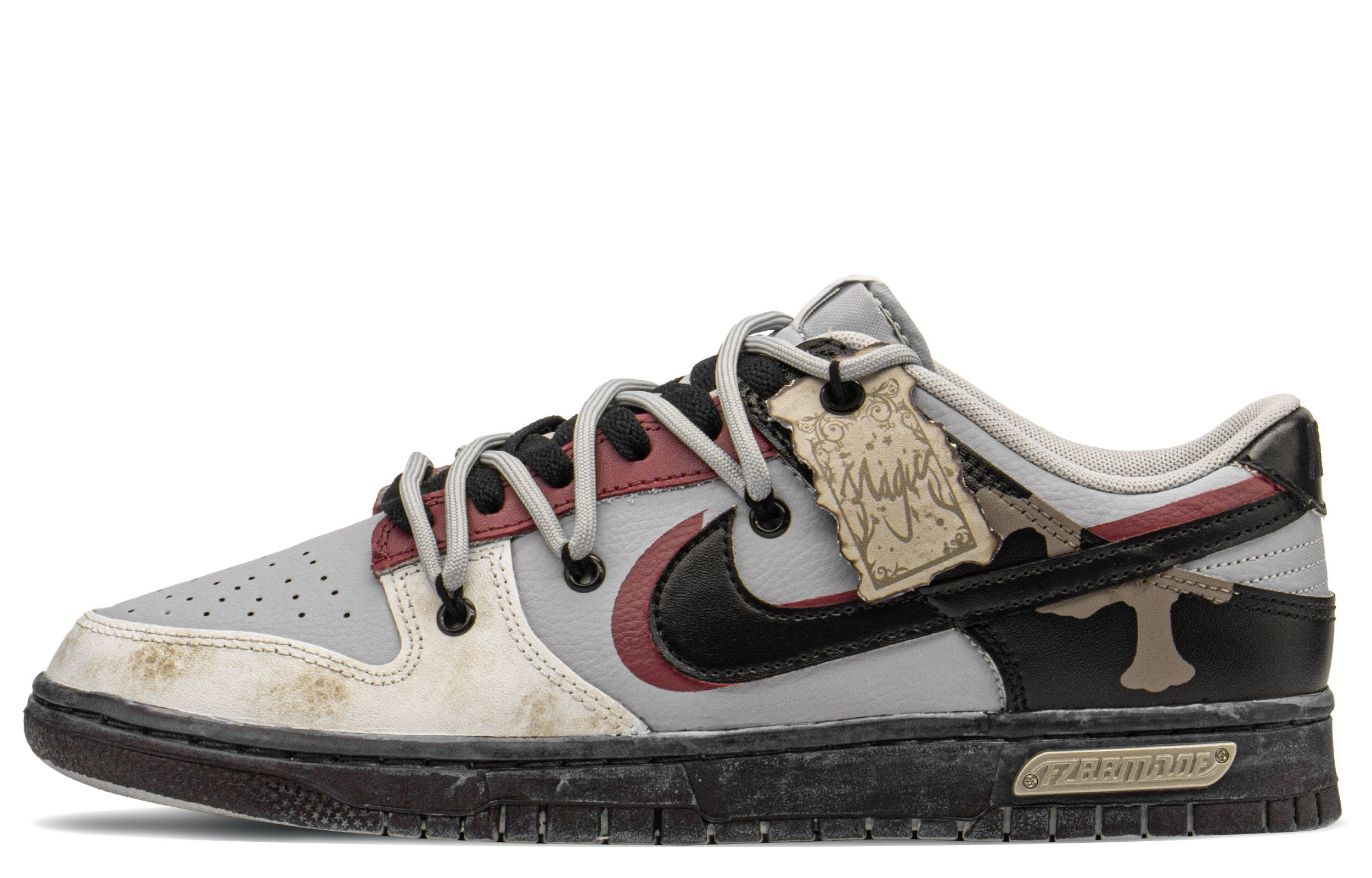 Buy Nike Dunk Low "San Valentín" Graffiti Negro Rojo Gris DJ6188-003(TeamA-DK魔法巴洛S-BOX)