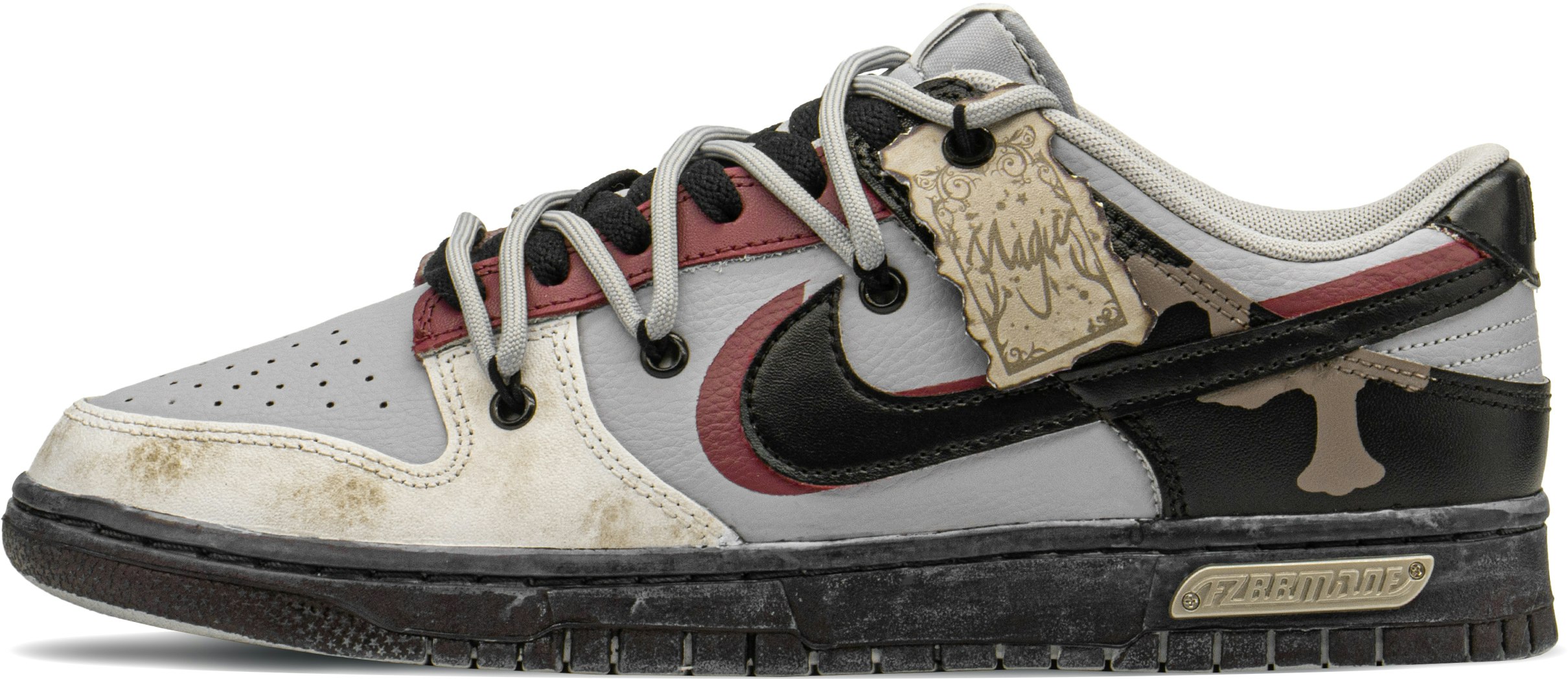 custom-shoes-nike-dunk-low-valentine-s-day-deconstructed-graffiti-black-red-grey
