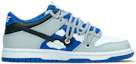 Order 【定製球鞋】Nike Dunk Low 情人節禮盒 解構 克萊因藍 塗鴉 清新小雛菊 低幫 板鞋 GS 白灰藍