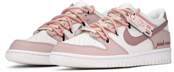 【訂製球鞋】 Nike Dunk Low 情人節 解構 玫瑰粉 低幫 板鞋 GS 粉白 Lookbook 【訂製球鞋】 Nike Dunk Low 情人節 解構 玫瑰粉 低幫 板鞋 GS 粉白