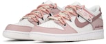 Lookbook 【訂製球鞋】 Nike Dunk Low 情人節 解構 玫瑰粉 低幫 板鞋 GS 粉白