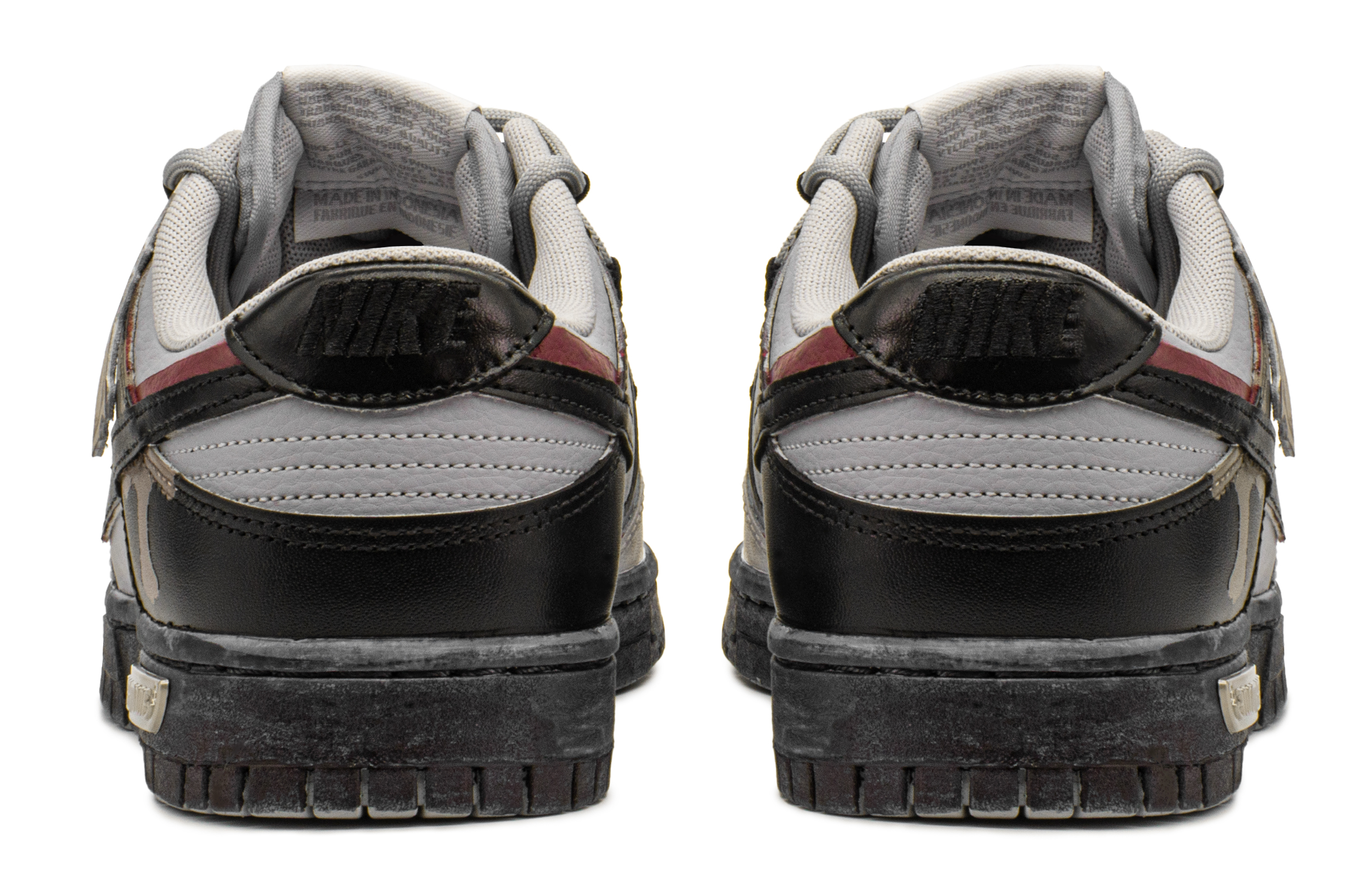 Shop Nike Dunk Low "San Valentín" Graffiti Negro Rojo Gris DJ6188-003(TeamA-DK魔法巴洛S-BOX)