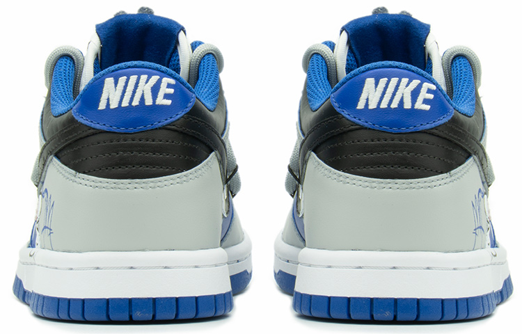 Purchase 【定製球鞋】Nike Dunk Low 情人節禮盒 解構 克萊因藍 塗鴉 清新小雛菊 低幫 板鞋 GS 白灰藍