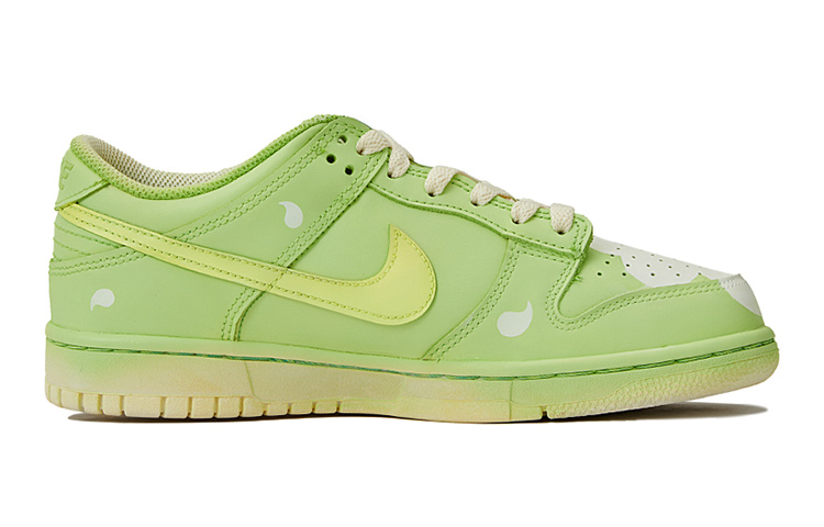 Order [Kasut Custom] Nike Dunk Low 'Hari Kekasih Floral' DH9765-100(Team15-女款可爱学院白花黄绿)