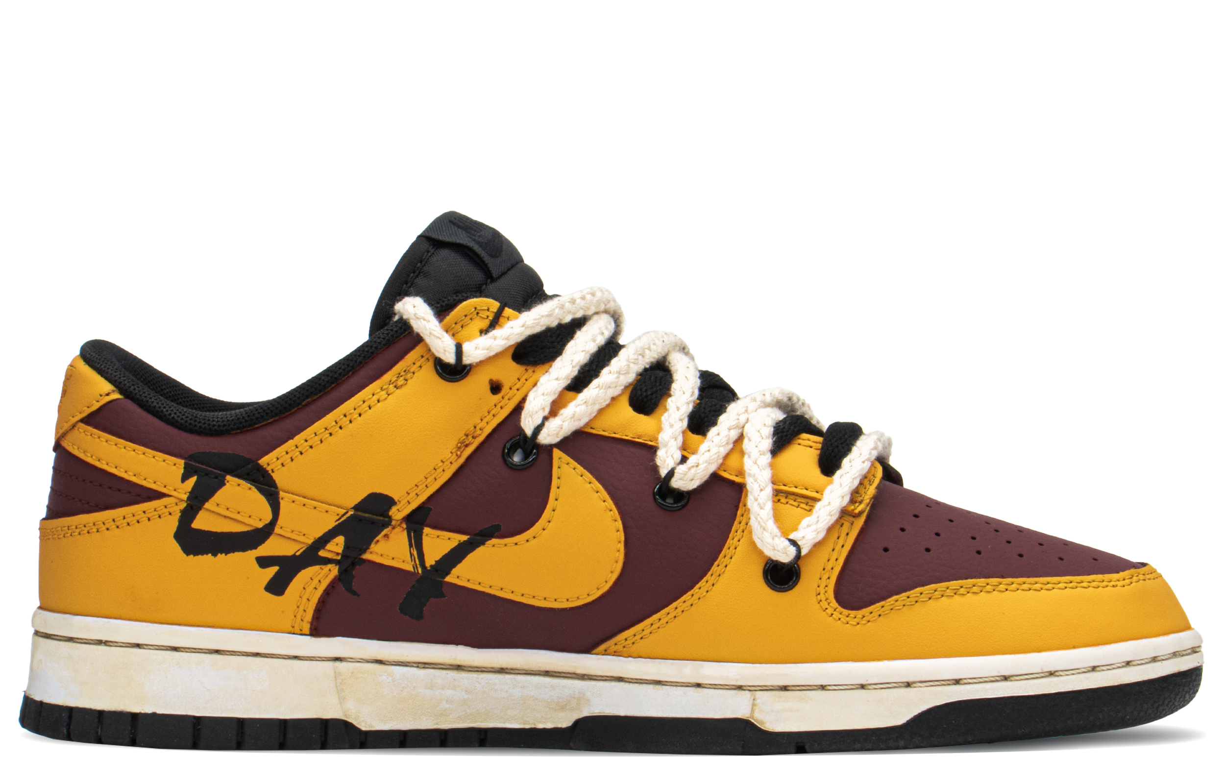 Order [Zapatillas Personalizadas] Nike Dunk Low 'Graffiti de San Valentín' DJ6188-002(TeamA-DK红褐金男S-BOX)