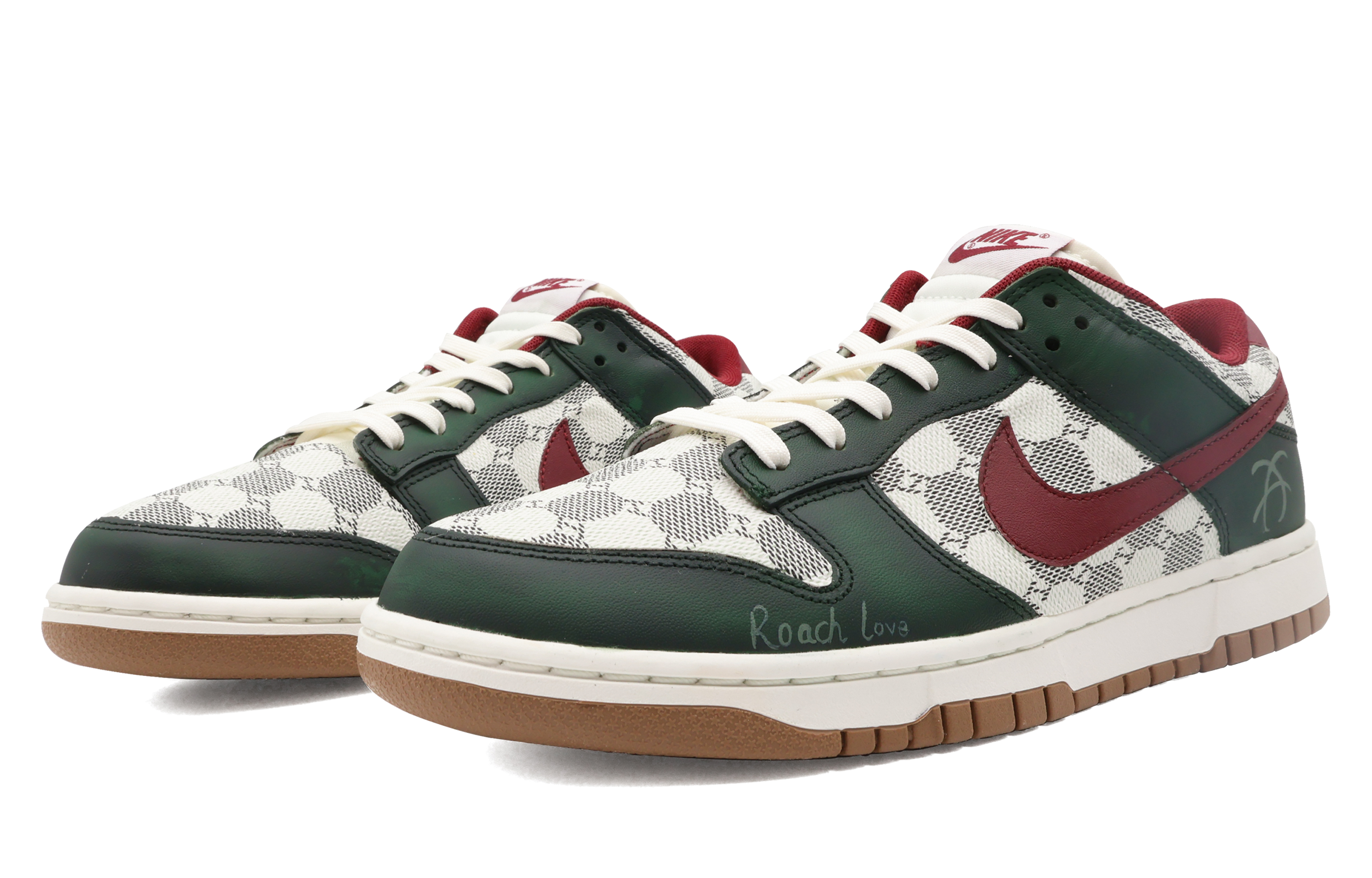 Shop [Zapatos Personalizados] Nike Dunk Low 'San Valentín Verde Vintage' FB7160-161(Team37-男女款古耶绿S-BOX)