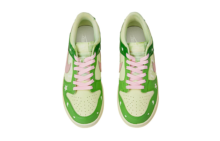 Shop [Kasut Tersuai] Nike Dunk Low 'Valentine's Day HyunA Bunga' DH9765-100(Team15-女款泫雅风花粉绿)