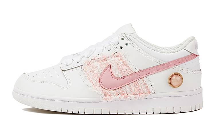 Buy [Sepatu Custom] Nike Dunk Low 'Valentine's Day Pink' Hari Kasih Sayang DH9765-100(Team15-女款学院小优雅香风白粉)