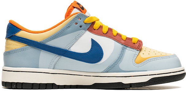 【訂製球鞋】 Nike Dunk Low 野鶴製造 情人節禮物 撞色設計 雙鞋帶 低幫 板鞋 GS 粉藍 Order 【訂製球鞋】 Nike Dunk Low 野鶴製造 情人節禮物 撞色設計 雙鞋帶 低幫 板鞋 GS 粉藍