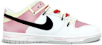 Order 【定製球鞋】Nike Dunk Low 情人結 七夕 復古解構 嘻哈 辣妹風 甜酷 潮流塗鴉 簡約 防滑耐磨 低筒 滑板鞋 GS 粉白