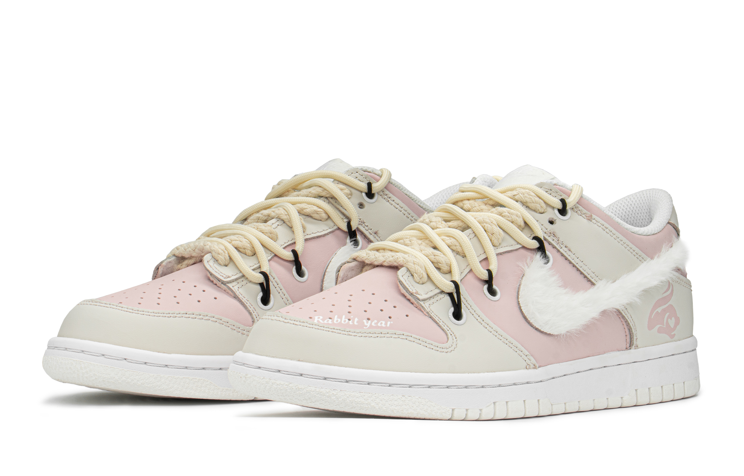 Lookbook [Kasut Custom] Nike Dunk Low 'Hari Valentine Merah Jambu Putih' DH9765-100(TeamA-DK女兔年)