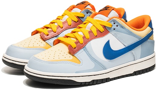 【訂製球鞋】 Nike Dunk Low 野鶴製造 情人節禮物 撞色設計 雙鞋帶 低幫 板鞋 GS 粉藍 Lookbook 【訂製球鞋】 Nike Dunk Low 野鶴製造 情人節禮物 撞色設計 雙鞋帶 低幫 板鞋 GS 粉藍