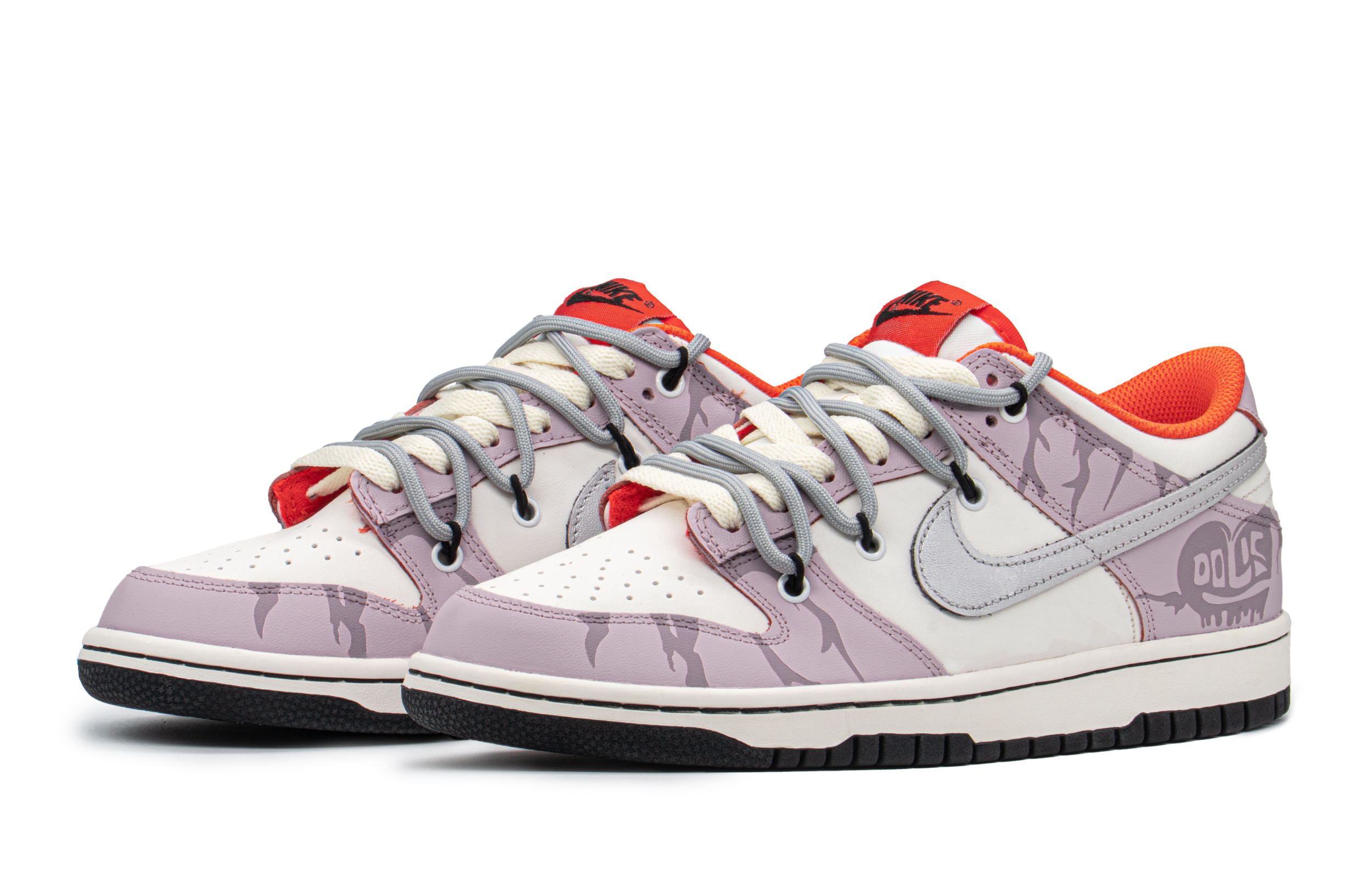 Lookbook [Sepatu Custom] Nike Dunk Low 'Hari Valentine Ungu-Putih' DH9765-003(TeamA-DK女爆裂爱心S-BOX)
