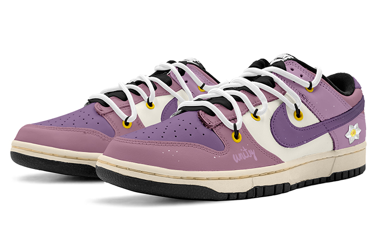 Lookbook [Sepatu Custom] Nike Dunk Low 'Valentine's Day Ungu' DD1391-100(TeamK-紫色光年)