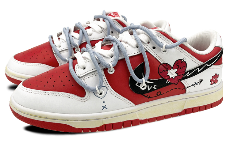 [Custom Shoes] Nike Dunk Low 'Valentine's Day Puzzle Graffiti' 圖 3