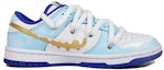 Order 【客製球鞋】Nike Dunk Low 情人節主題 雪花 潑墨流淌 毛絨鞋帶 低幫 板鞋 男女同款 白藍金