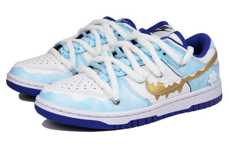 Lookbook [Kasut Custom] Nike Dunk Low 'Hari Valentine Serpihan Salji Bertabur' FD9064-110(TeamJ-雪花泼墨情人节主题)