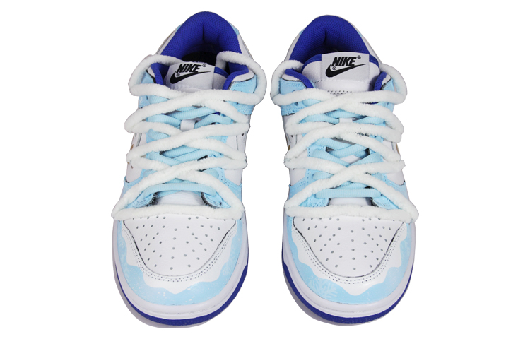 Shop [Kasut Custom] Nike Dunk Low 'Hari Valentine Serpihan Salji Bertabur' FD9064-110(TeamJ-雪花泼墨情人节主题)