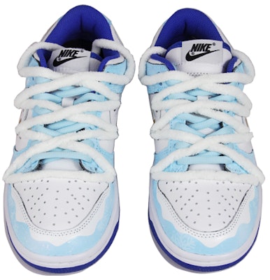 【客製球鞋】Nike Dunk Low 情人節主題 雪花 潑墨流淌 毛絨鞋帶 低幫 板鞋 男女同款 白藍金 Shop 【客製球鞋】Nike Dunk Low 情人節主題 雪花 潑墨流淌 毛絨鞋帶 低幫 板鞋 男女同款 白藍金