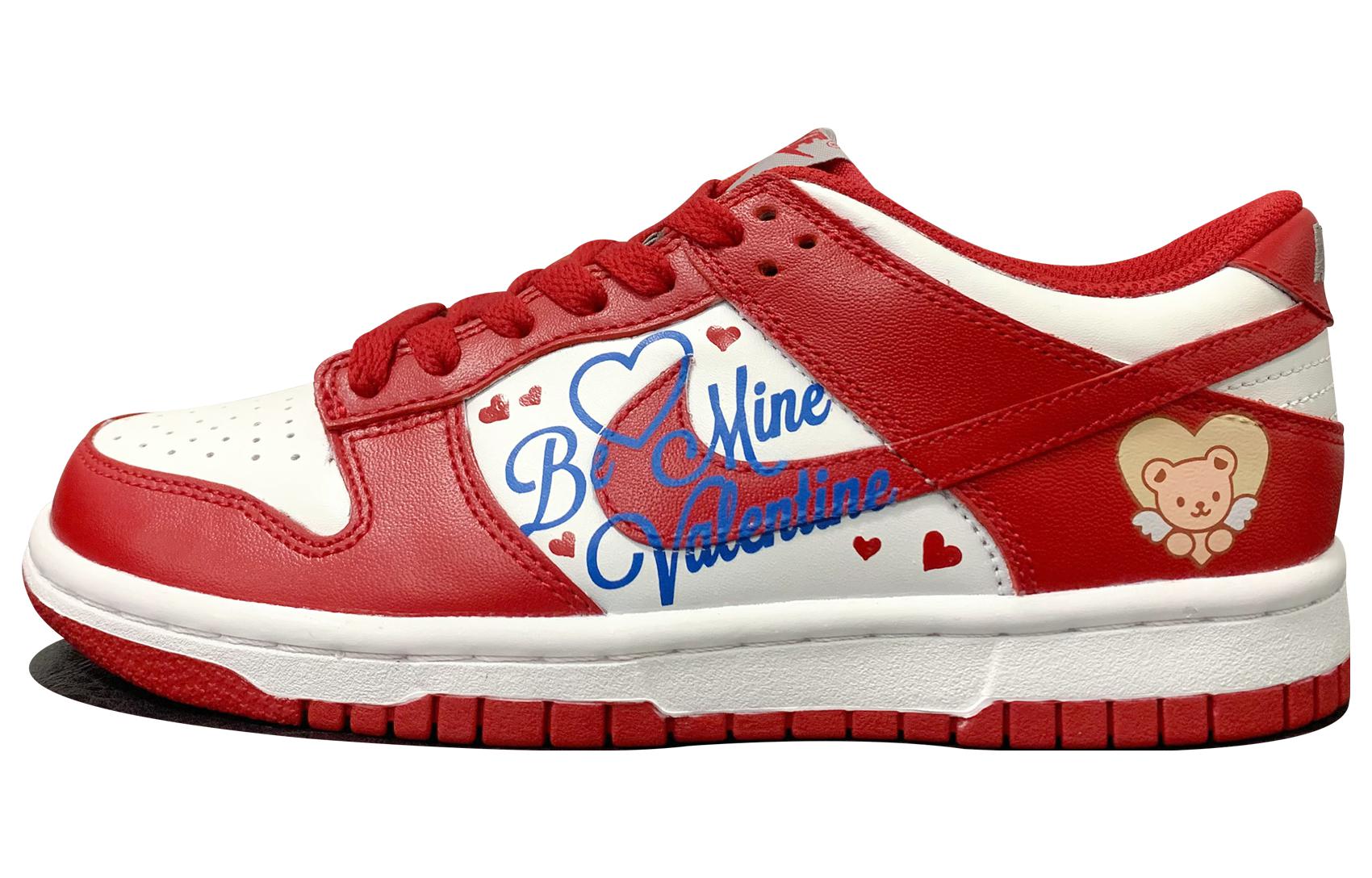 Order 【訂製球鞋】Nike Dunk Low 情人節 甜心小熊 特殊鞋盒 低幫 板鞋 男款 紅白