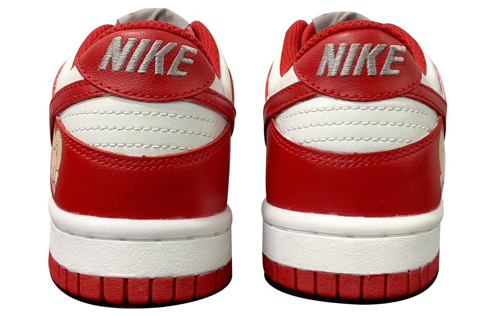 Purchase 【訂製球鞋】Nike Dunk Low 情人節 甜心小熊 特殊鞋盒 低幫 板鞋 男款 紅白