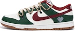 Buy 【定製球鞋】 Nike Dunk Low 情人節限定 vibe風 解構 高街 低幫 板鞋 男款 白綠紅