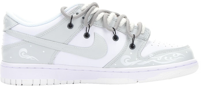 【訂製球鞋】 Nike Dunk Low 復古女孩主題訂製 解構 新年 情人節 海浪 圖騰 塗鴉 禮物 情侶 低幫 板鞋 GS 灰白 Order 【訂製球鞋】 Nike Dunk Low 復古女孩主題訂製 解構 新年 情人節 海浪 圖騰 塗鴉 禮物 情侶 低幫 板鞋 GS 灰白