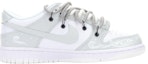 Order 【訂製球鞋】 Nike Dunk Low 復古女孩主題訂製 解構 新年 情人節 海浪 圖騰 塗鴉 禮物 情侶 低幫 板鞋 GS 灰白
