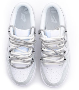 【訂製球鞋】 Nike Dunk Low 復古女孩主題訂製 解構 新年 情人節 海浪 圖騰 塗鴉 禮物 情侶 低幫 板鞋 GS 灰白 Shop 【訂製球鞋】 Nike Dunk Low 復古女孩主題訂製 解構 新年 情人節 海浪 圖騰 塗鴉 禮物 情侶 低幫 板鞋 GS 灰白