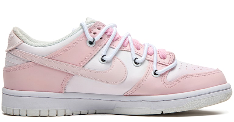 【定製球鞋】 Nike Dunk Low 野鶴製造 情人節主題 熱情風 耐磨 低幫 板鞋 GS 白粉 特殊禮盒版 Order 【定製球鞋】 Nike Dunk Low 野鶴製造 情人節主題 熱情風 耐磨 低幫 板鞋 GS 白粉 特殊禮盒版