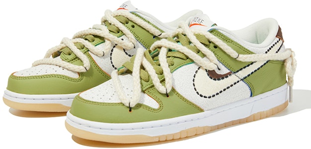 나이키 덩크 로우 '바닐라 아보카도' (커스텀) DX3363-100(Team15-香草牛油果) Lookbook 나이키 덩크 로우 '바닐라 아보카도' (커스텀) DX3363-100(Team15-香草牛油果)