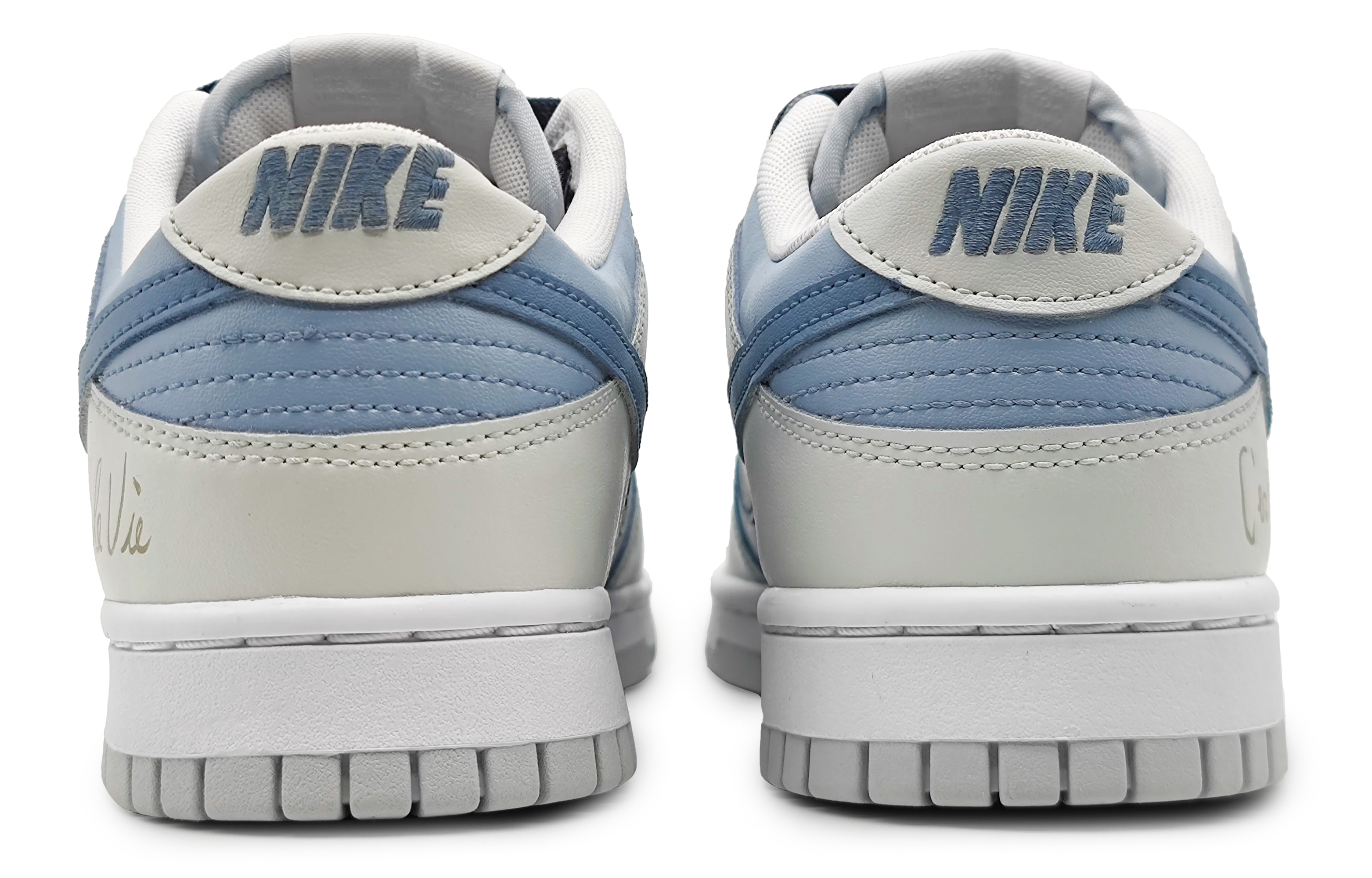 Purchase 【客製化球鞋】 Nike Dunk Low 朦朧香草 藍莓泡泡 簡約小清新 雙鉤 低筒 滑板鞋 男款 藍灰