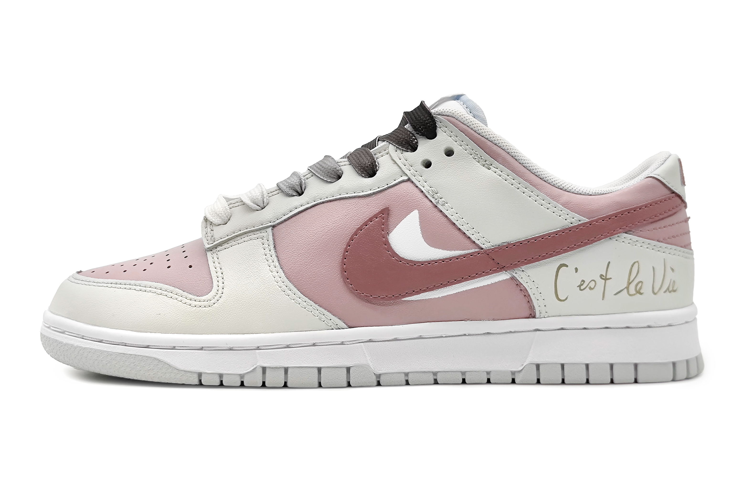 Buy [Zapatillas Personalizadas] Nike Dunk Low 'Vainilla Rosa Durazno' DH9765-102(Team16-女款桃之夭夭)