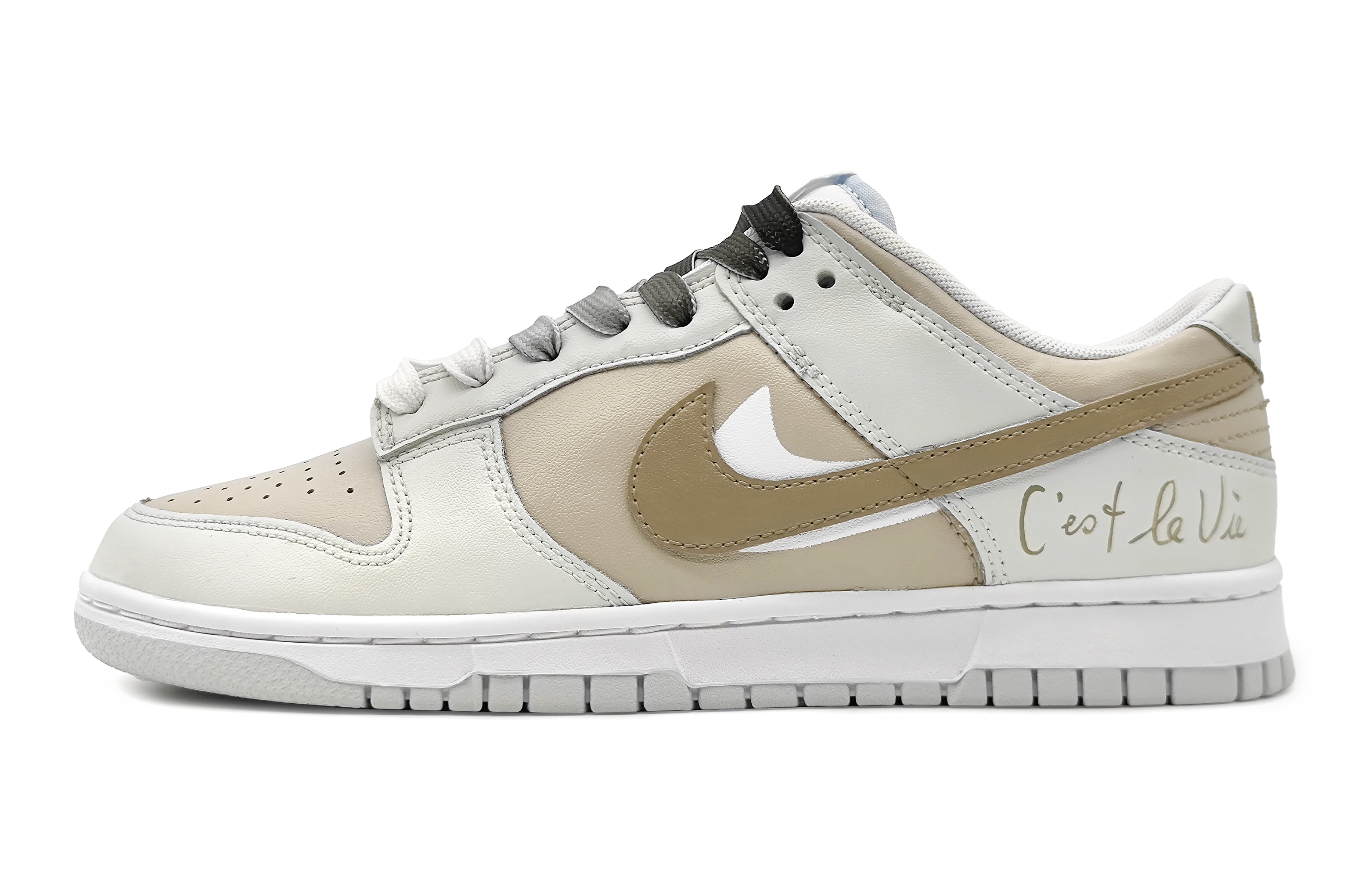 Buy 나이키 덩크 로우 '바닐라 푸딩 코코아' (커스텀) DH9765-102(Team16-女款布丁可可)