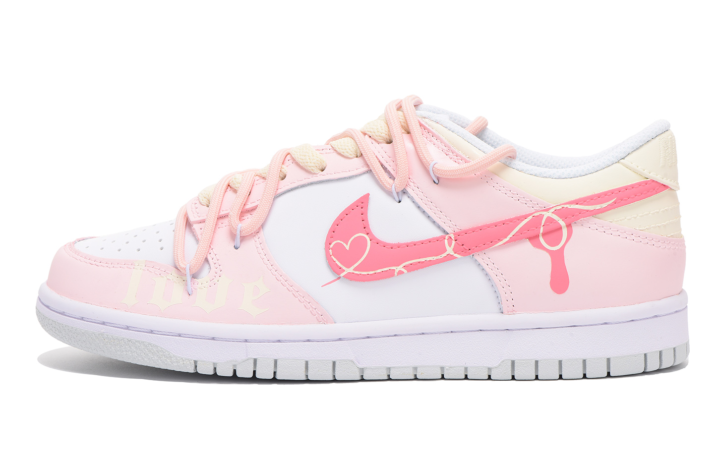 [Custom Shoes] Nike Dunk Low 'Vibe Deconstructed Pink'